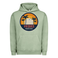 Pigment Oil Green Vieques Puerto Rico Urban Hoodie - minhPixels