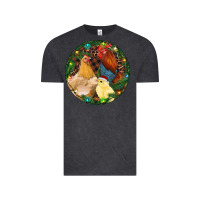 Vintage Black Christmas Chick Family Vintage Tee - RanaPortraitStore
