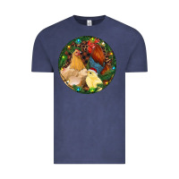 Vintage Denim Christmas Chick Family Vintage Tee - RanaPortraitStore