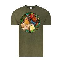 Vintage Olive Christmas Chick Family Vintage Tee - RanaPortraitStore