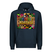 Navy hispanic heritage tumbler Premium Hoodie - BundleAndBundleShop