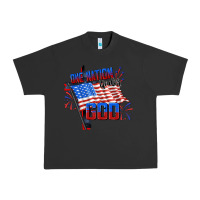 Pigment Black one nation under god Urban Heavy Tee - CowGirlArtShop