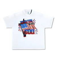 White one nation under god Urban Heavy Tee - CowGirlArtShop