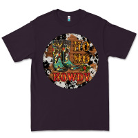 Plum Christmas Cowboy Boots Premium Tee - RanaPortraitStore