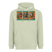 Matcha texas sunflower cactus cowhide leopard licence plate Heavyweight Hoodie - Artiststas