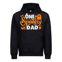 Black one spooky dad funny cat boo dad halloween costume design t shirt Urban Hoodie - minhPixels