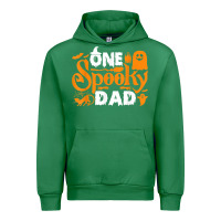 Emerald one spooky dad funny cat boo dad halloween costume design t shirt Urban Hoodie - minhPixels