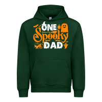 Forest Green one spooky dad funny cat boo dad halloween costume design t shirt Urban Hoodie - minhPixels