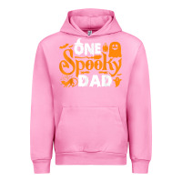 Fuchsia Pink one spooky dad funny cat boo dad halloween costume design t shirt Urban Hoodie - minhPixels