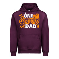 Mauve Wine one spooky dad funny cat boo dad halloween costume design t shirt Urban Hoodie - minhPixels