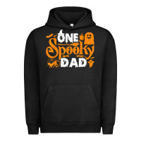 Pigment Black one spooky dad funny cat boo dad halloween costume design t shirt Urban Hoodie - minhPixels