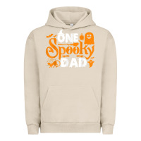 Pigment French Oak one spooky dad funny cat boo dad halloween costume design t shirt Urban Hoodie - minhPixels