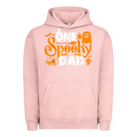 Pigment Salmon one spooky dad funny cat boo dad halloween costume design t shirt Urban Hoodie - minhPixels