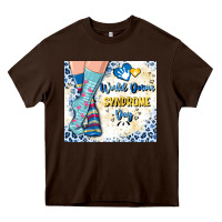 Chocolate Brown world down syndrome day Heavy Core Tee - Artiststas