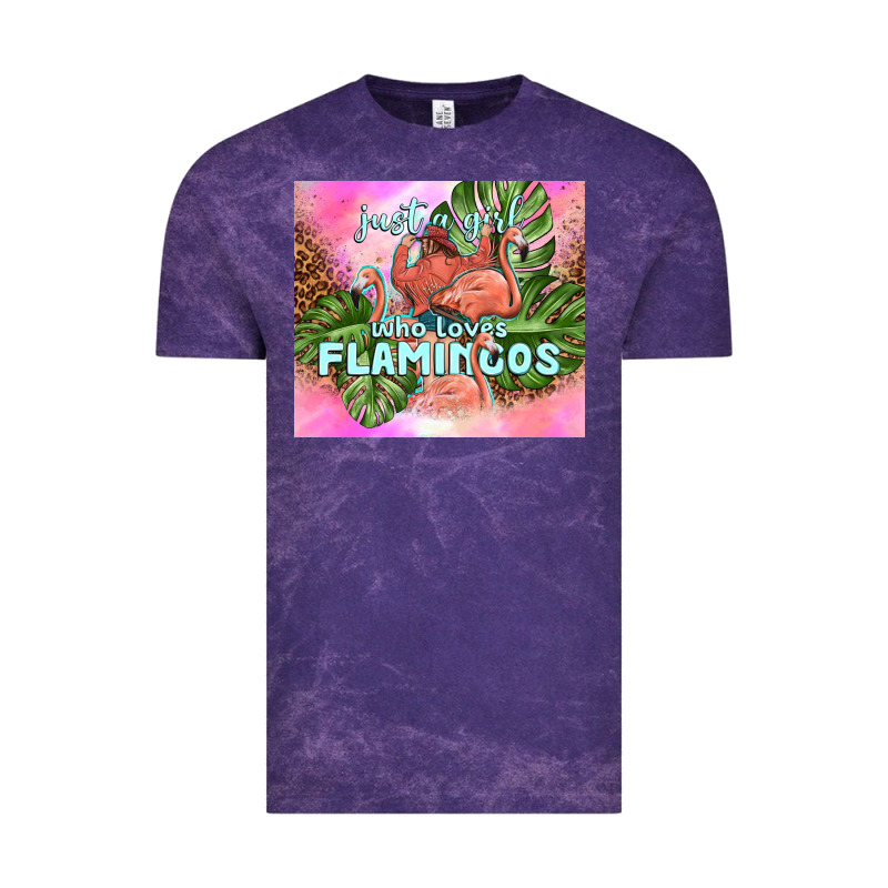 Just A Girl Who Loves Flamingo Vintage Tee by TumblerDesignByShophia | Teevron