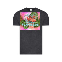 Vintage Black just a girl who loves flamingo Vintage Tee - TumblerDesignByShophia