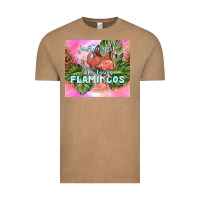 Vintage Coffee just a girl who loves flamingo Vintage Tee - TumblerDesignByShophia
