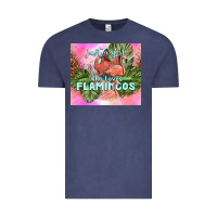 Vintage Denim just a girl who loves flamingo Vintage Tee - TumblerDesignByShophia