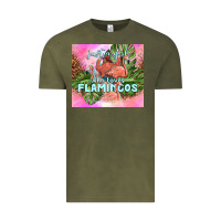 Vintage Olive just a girl who loves flamingo Vintage Tee - TumblerDesignByShophia