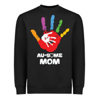 Black LIL Autism Mom Heavyweight Sweatshirt - CowhideDigitalArt