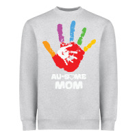 Heather Grey LIL Autism Mom Heavyweight Sweatshirt - CowhideDigitalArt