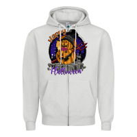 Dove Grey Happy Halloween Zipper Hoodie - SublimationCraftShop