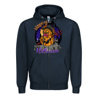 Navy Happy Halloween Zipper Hoodie - SublimationCraftShop