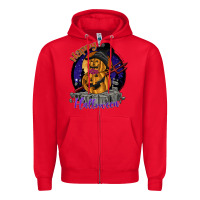 Red Happy Halloween Zipper Hoodie - SublimationCraftShop