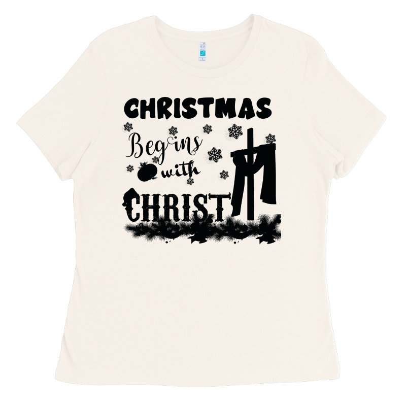 Christmas Begins With Christ Ladies Tee by Bettercallsaul | Teevron