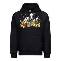 Black easter cows with chicks Urban Hoodie - AdoDesignShop