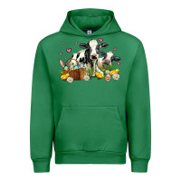 Emerald easter cows with chicks Urban Hoodie - AdoDesignShop