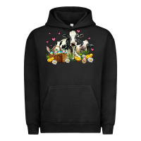 Pigment Black easter cows with chicks Urban Hoodie - AdoDesignShop