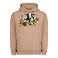 Pigment Burro easter cows with chicks Urban Hoodie - AdoDesignShop