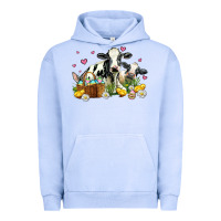 Pigment Grape Ice easter cows with chicks Urban Hoodie - AdoDesignShop