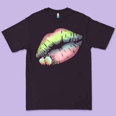 Pastel Color Easter Lips Premium Tee Designed By Bettercallsaul