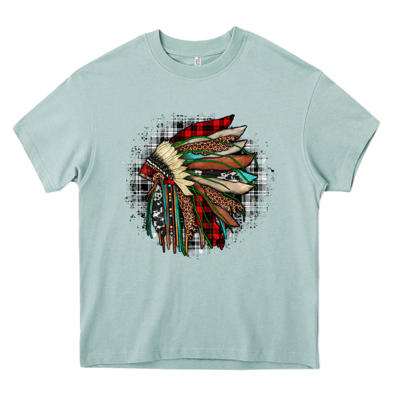 Indian Headdress Heavy Core Tee by JahusDesignShop | Teevron