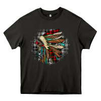 Asphalt indian headdress Heavy Core Tee - JahusDesignShop