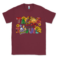 Burgundy Tacos and tequila Classic Tee - NancyCooperArtShop