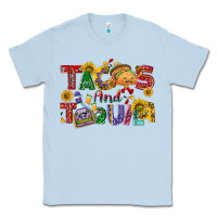 Dusty Blue Tacos and tequila Classic Tee - NancyCooperArtShop