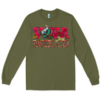 Army Green Viva Mexico Long Sleeve Tee - HowdyJamesFarm