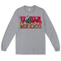 Heather Grey Viva Mexico Long Sleeve Tee - HowdyJamesFarm