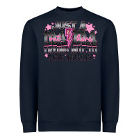 Navy Just a Mama Out Here Trying Not To Raise Assholes Heavyweight Sweatshirt - CowhideDigitalArt