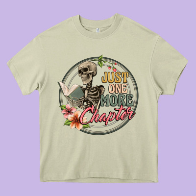 Just One More Chapter Heavy Core Tee Designed By Artiststas