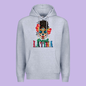 Proud Latina Premium Hoodie Designed By Bundleandbundleshop