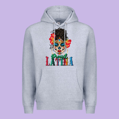 Proud Latina Premium Hoodie Designed By Bundleandbundleshop