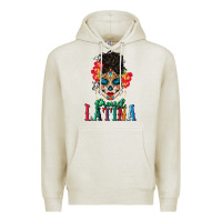 Oatmeal Heather proud latina Premium Hoodie - BundleAndBundleShop