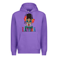 Purple proud latina Premium Hoodie - BundleAndBundleShop