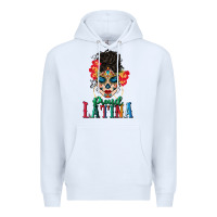 White proud latina Premium Hoodie - BundleAndBundleShop