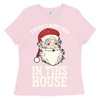 Bubblegum Pink There's Some Ho Ho Ho's in this House Santa Claus Ladies Tee - Bettercallsaul