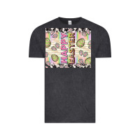 Vintage Black happy easter with cowhide Vintage Tee - TumblerDesignByShophia